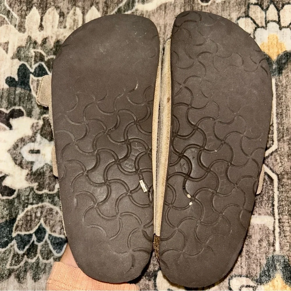 Birkenstock Beige Suede Sandals - Picture 7 of 7